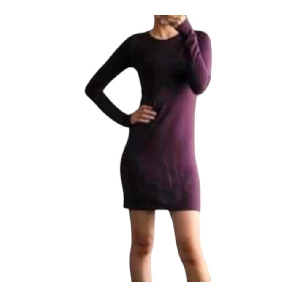 0380. ARITZIA‎ WILFRED FREE PURPLE SWEATER DRESS LONG SLEEVE SIZE XSMALL